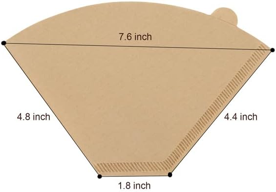 100 Pcs Disposable Coffee Paper Filters for Cuisinart Coffee Maker