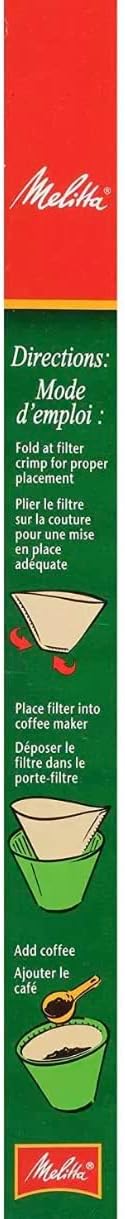 Melitta Cone Coffee Filters Number 6 40 Count (Pack of 2)