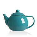 Sweejar Ceramic Tea Pots,30OZ Porcelain Teapot with Infuser(White)