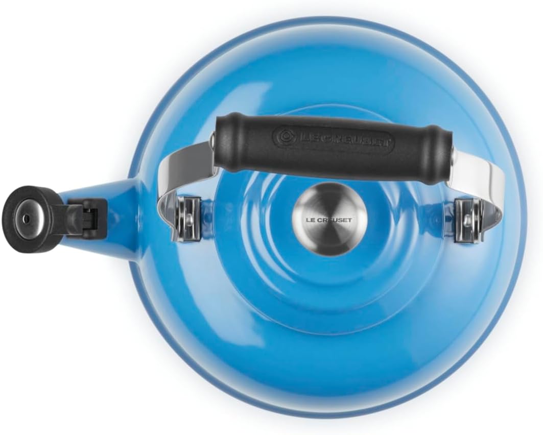Le Creuset Enamel On Steel Whistling Tea Kettle, 1.7 qt., Marseille