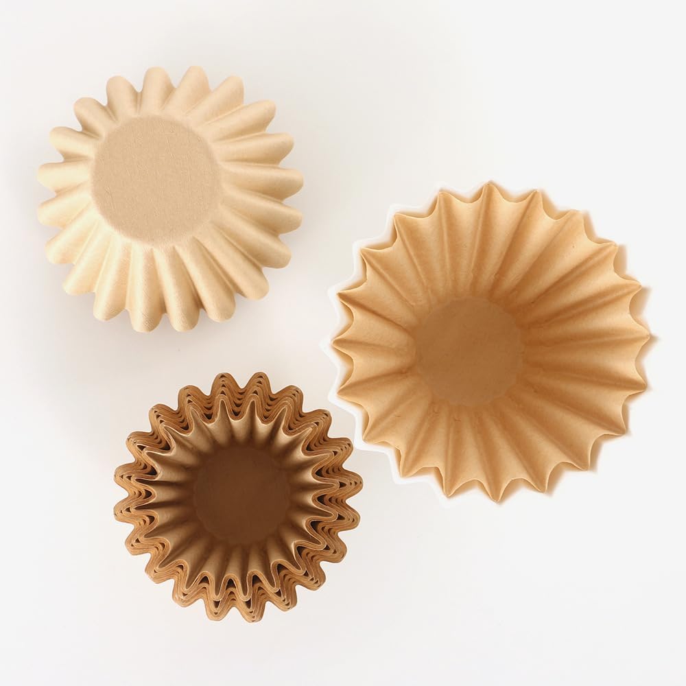 100 Count Unbleached Coffee Filters, 4-5 Cup Natural Basket Coffee Filter Paper for 5 Cup Coffee Maker, Small Coffee Travel Brewer, Single Serve Coffee Pot