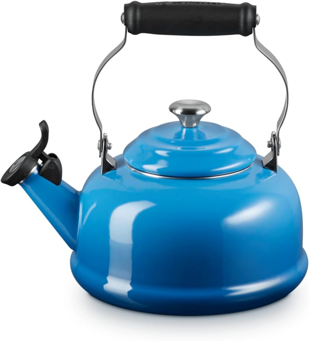 Le Creuset Enamel On Steel Whistling Tea Kettle, 1.7 qt., Marseille