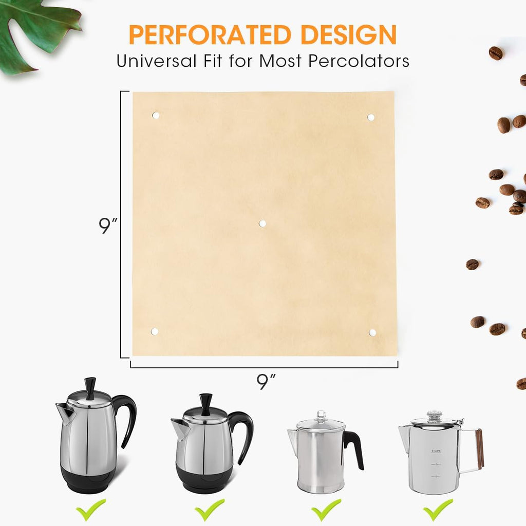 Aieve 160 Count Percolator Coffee Filters, Unbleached Coffee Filter Paper