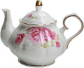 Teapot Handmade Ceramic Flowers (Rose)