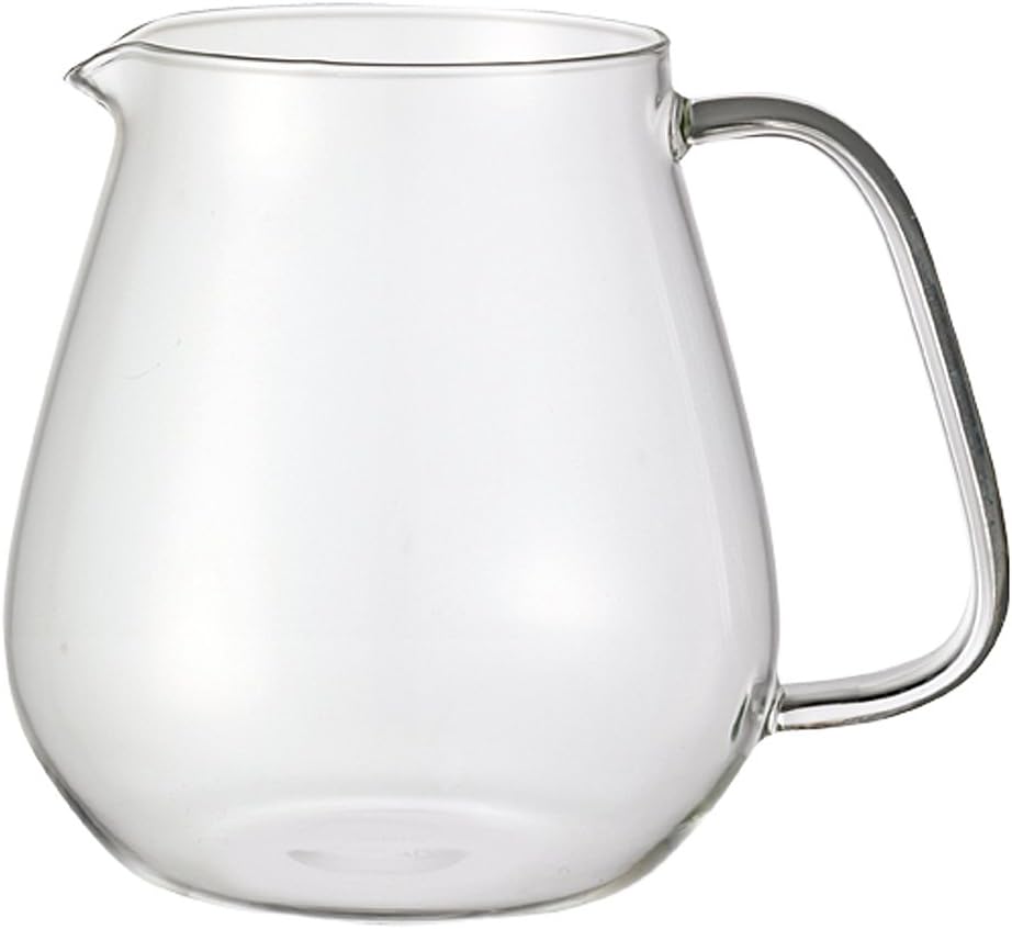Kinto Stainless Unitea One Touch Teapot 720 Milliliter (24.35 Fl. Oz.) - Heat-resistant Glass Teapot with Stainless Steel Strainer in Lid (Japan Import)