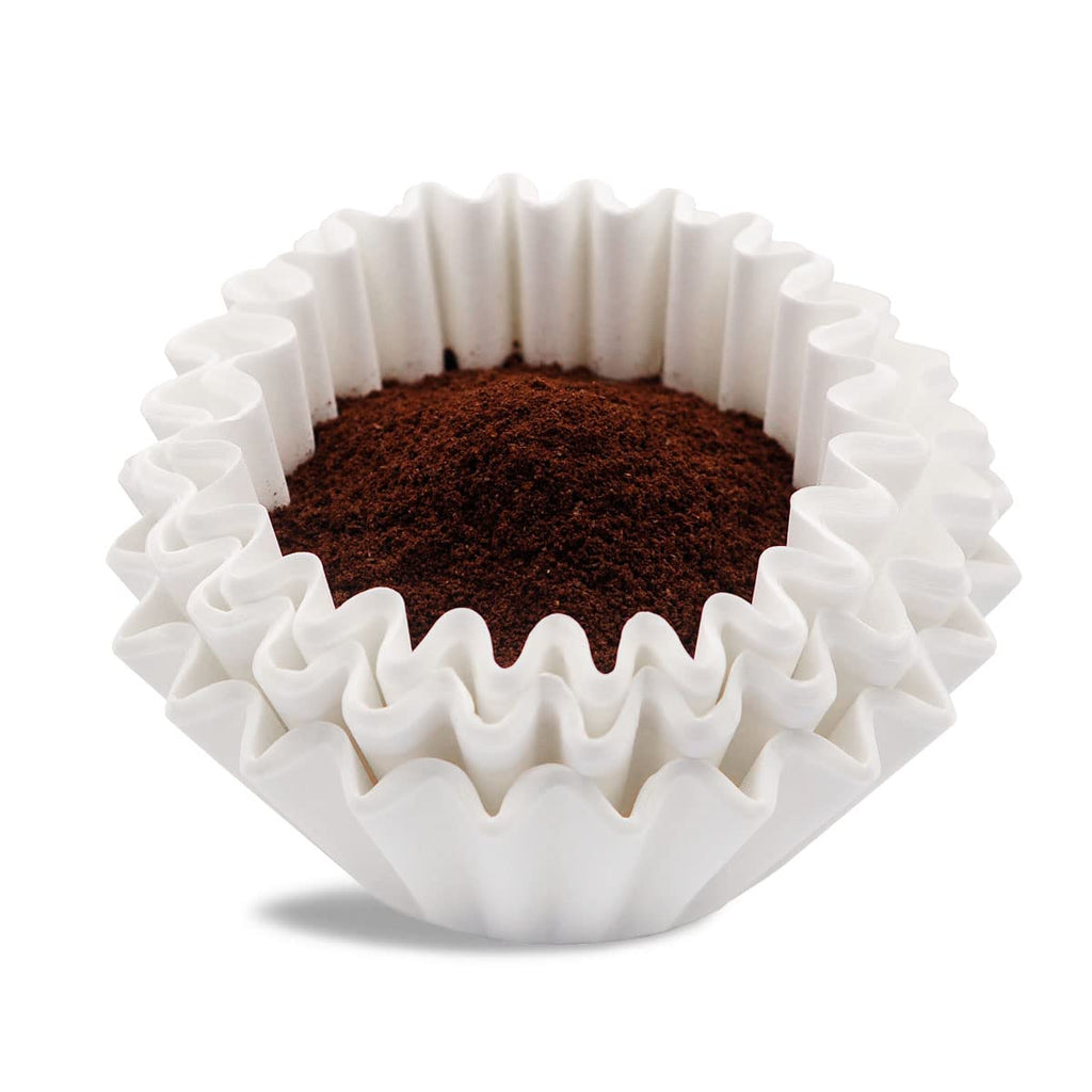 Coffee Filters 8-12 Cup, 7.875 inch x 3.25 inch, 100 Count Basket Coffee Filters, White Disposable 8 to 12 Cup Coffee Filter Paper