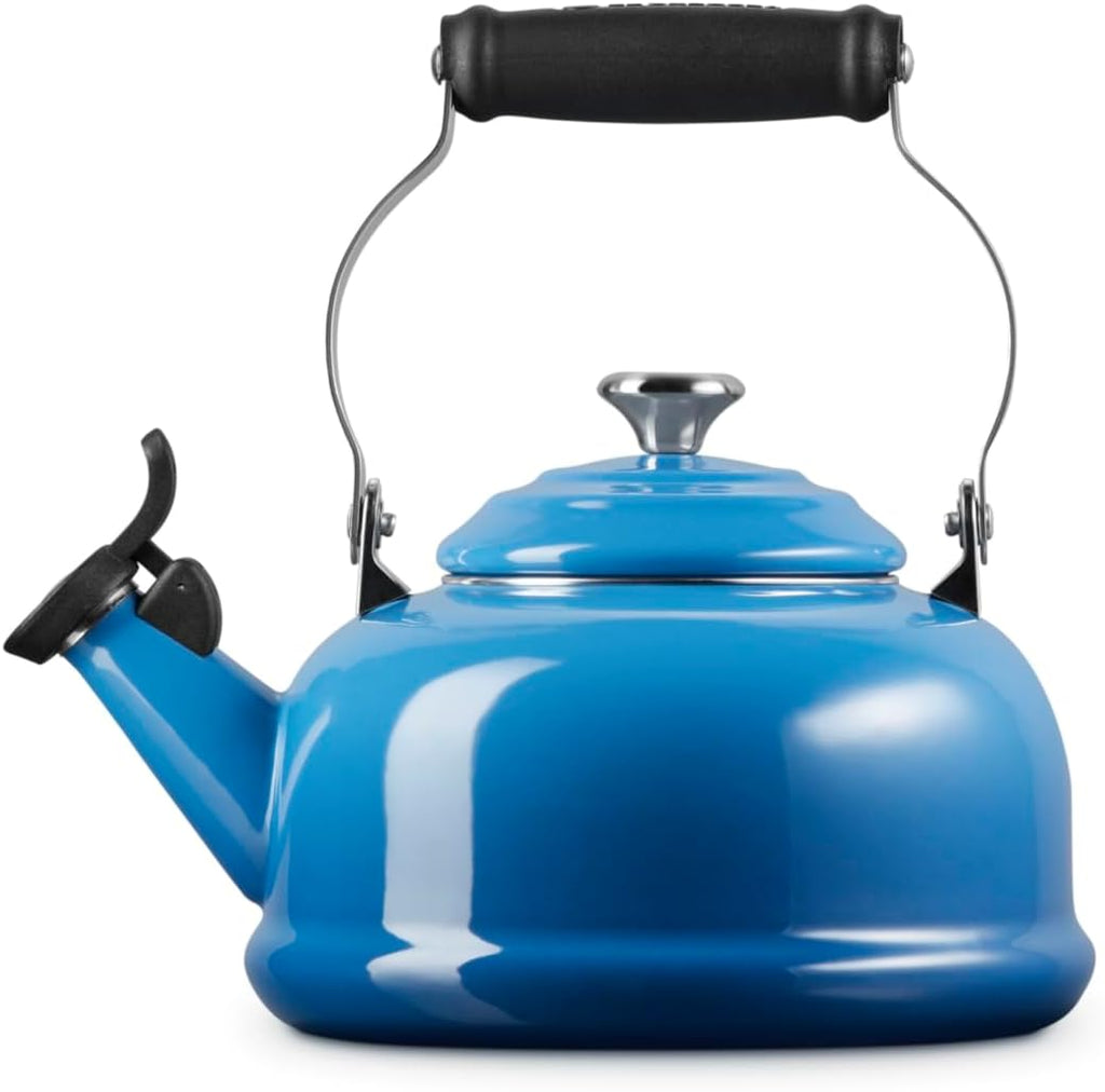 Le Creuset Enamel On Steel Whistling Tea Kettle, 1.7 qt., Marseille