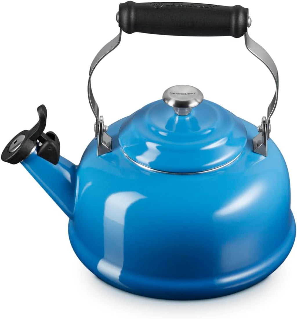 Le Creuset Enamel On Steel Whistling Tea Kettle, 1.7 qt., Marseille