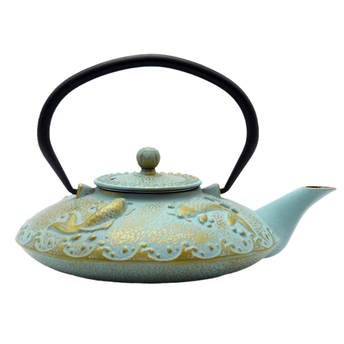 27.1oz Small Cast Iron Teapot with Infuser for Loose Tea