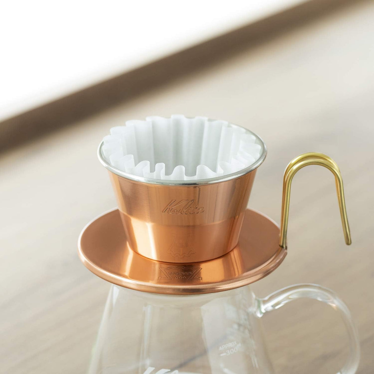 Kalita Wave Series KWF-185#22210 Coffee Filters, White, For 2-4 People, 50 Sheets