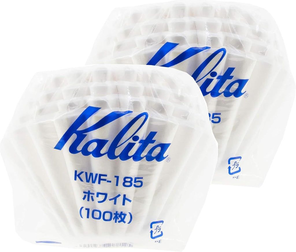 Kalita Wave Series KWF-155#22213 Coffee Filters, White, For 1-2 People, 100 Sheets