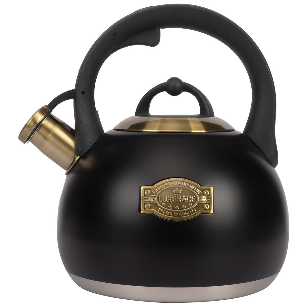 Tea Kettle Stovetop Whistling Kettle Teapot, Food Grade Stainless Steel Teakettle for Stove Top with Heat Proof Ergonomic Handle, 3.1 Quart Tea Pot