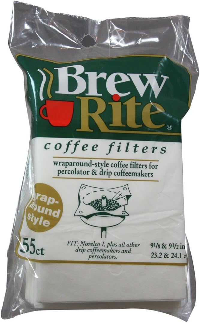 Brew Rite Rockline Wrap Around Percolator Coffee Filters (Pack of 3)