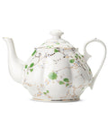 BTaT Floral Teapot, 38 oz Bone China, Perfect for Tea Set & Parties