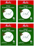 Melitta 627402 Super Premium Wrap Around Coffee Filters 4-pack, 40 Count each