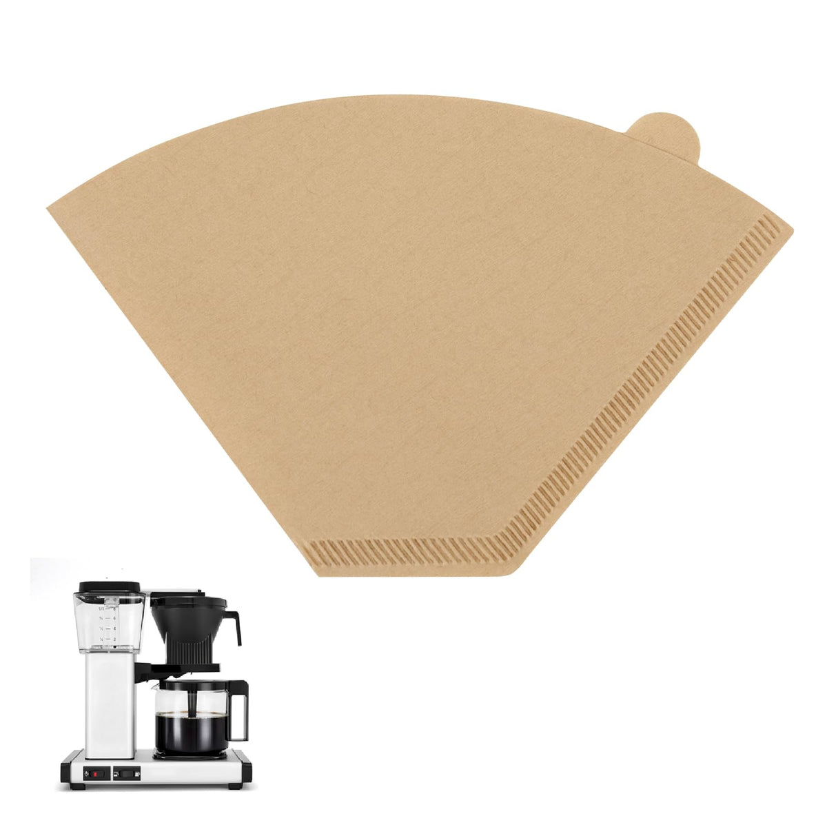 100 Pcs Coffee Filters #4 for Technivorm Moccamaster Coffee Maker 8-10 Cup
