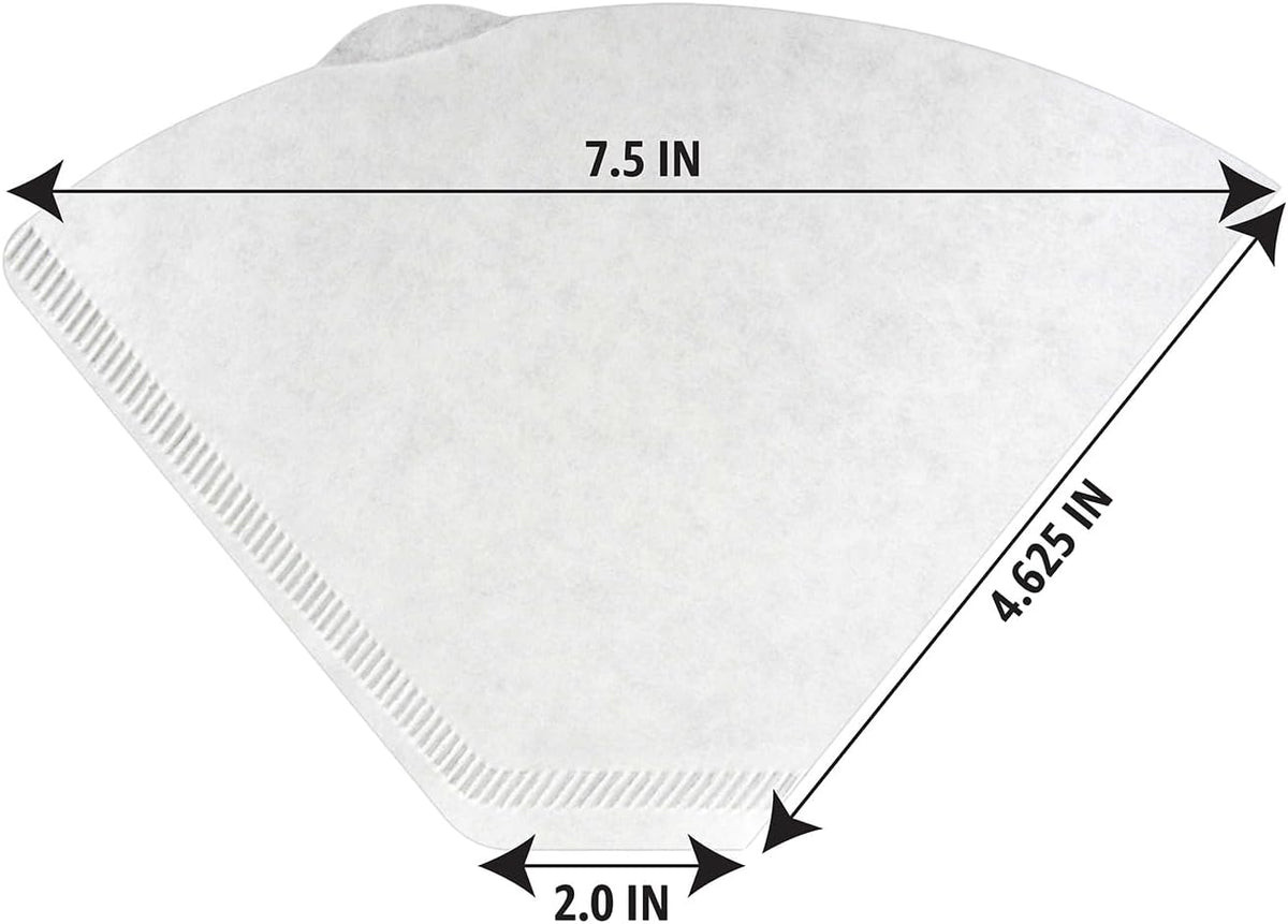 Amazon Basics Number 4 Cone Coffee Filters for 8-12 Cup Coffee Makers, White, 100 Count