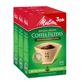 Melitta #4 Unbleached Coffee Filters, Natural Brown Cone Filters, 1-Pack