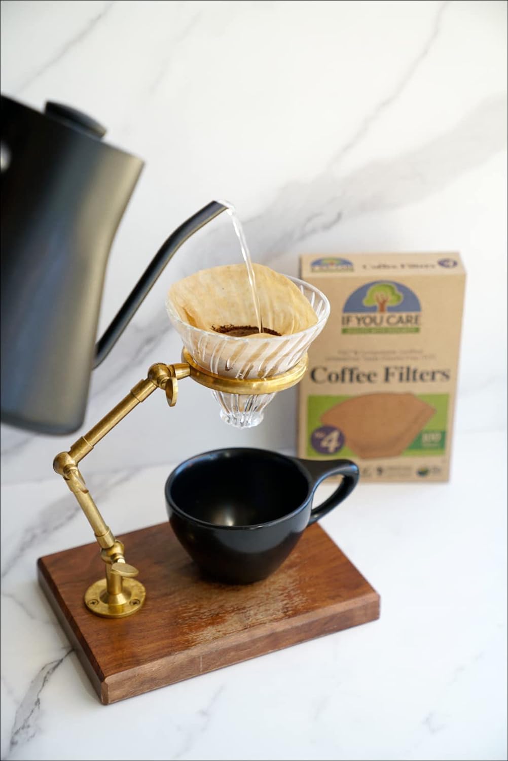 If You Care # 4 Cone Shaped Unbleached All Natural Compostable Coffee Filters, 100 Count (Pack of 1), Chlorine Free
