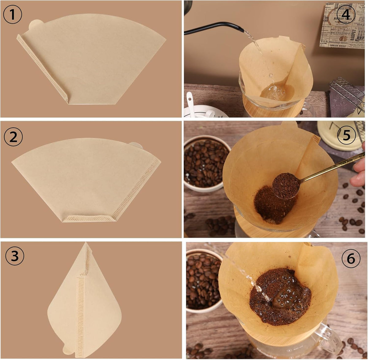 160 Count #4 Cone Coffee Filters 8-12 Cup Compatible with Ninja Maker
