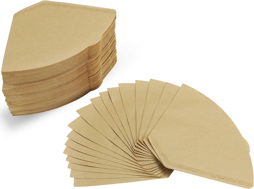 peaceleaf Cone Coffee Filters (Natural Unbleached, 300 Pieces, #4 Size)
