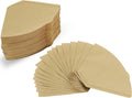 peaceleaf Cone Coffee Filters (Natural Unbleached, 300 Pieces, #4 Size)