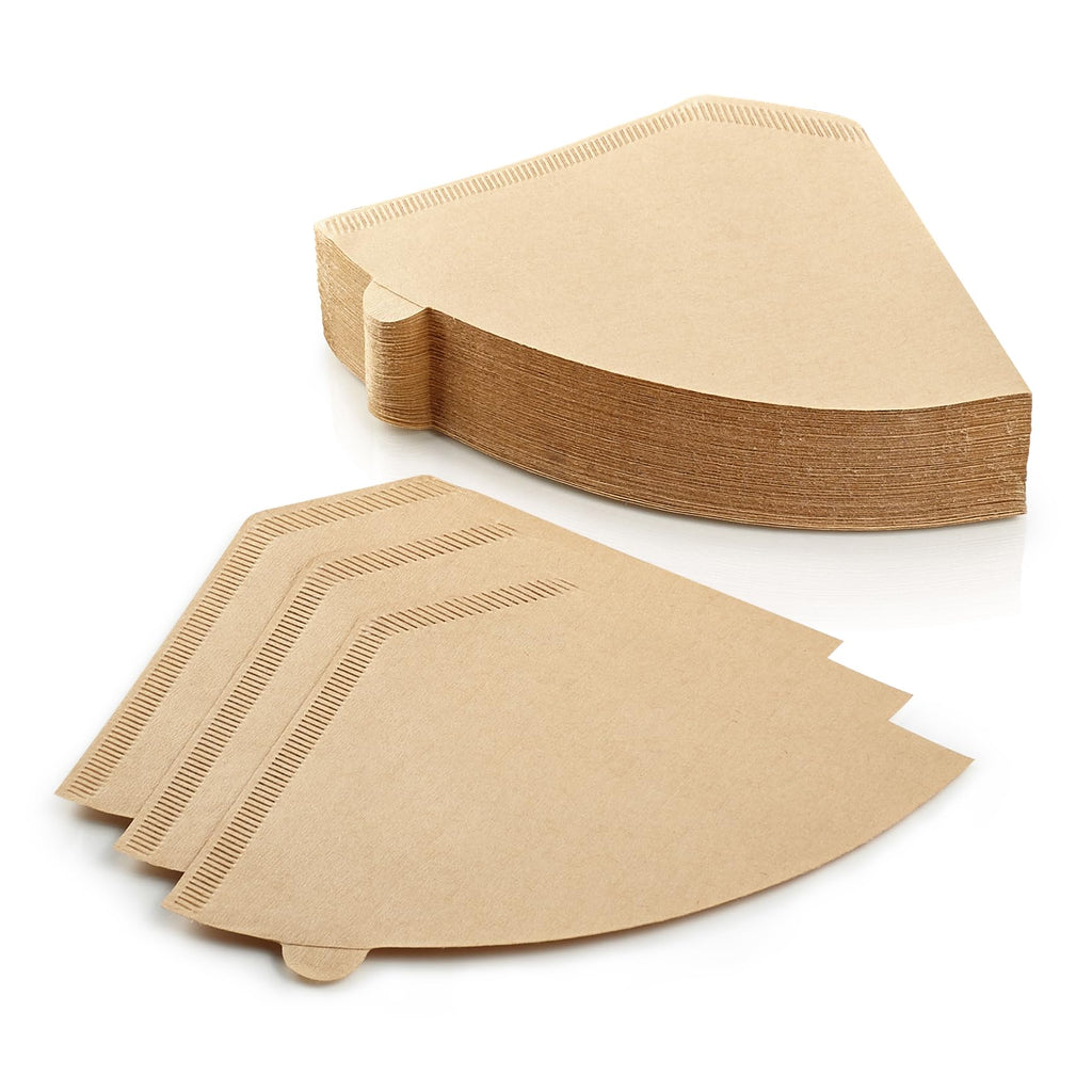 100 Count #4 Unbleached Paper Coffee Filters for Cuisinart, Ninja, BLACK+DECKER & other 8-12 Cup Coffee Makers - Perfect Paper Filter for Pour Over and Drip Coffee
