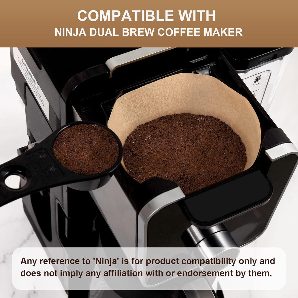 100 Pcs Disposable Coffee Filters #4 for Ninja Coffee Maker