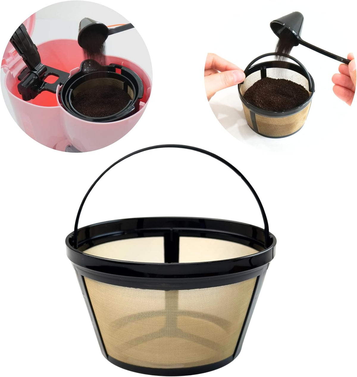 8-12 Cup Reusable Coffee Filter for Mr. Coffee Black+Decker