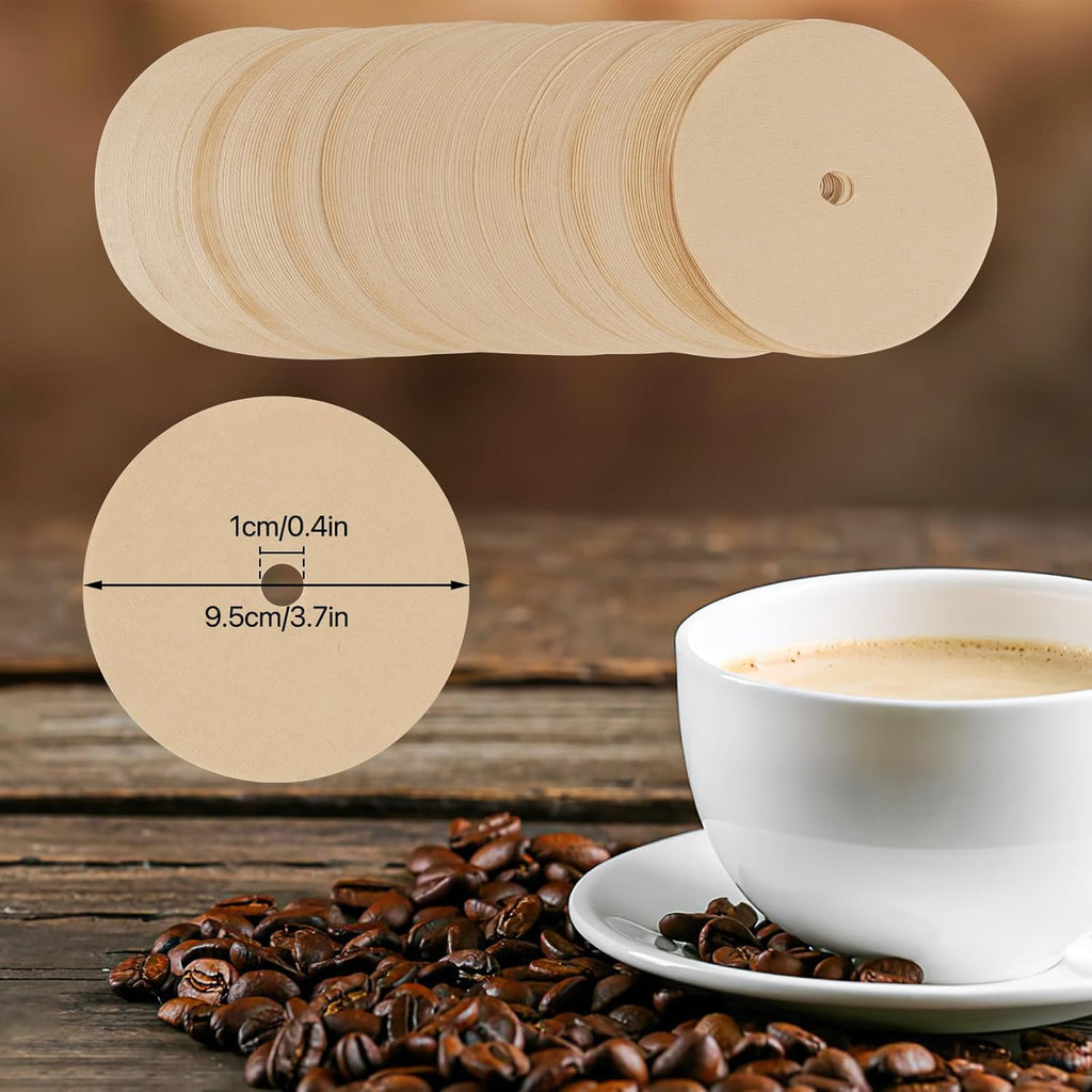 300Pcs Percolator Coffee Filter, 3.75in Unbleached Disposable Coffee Filter