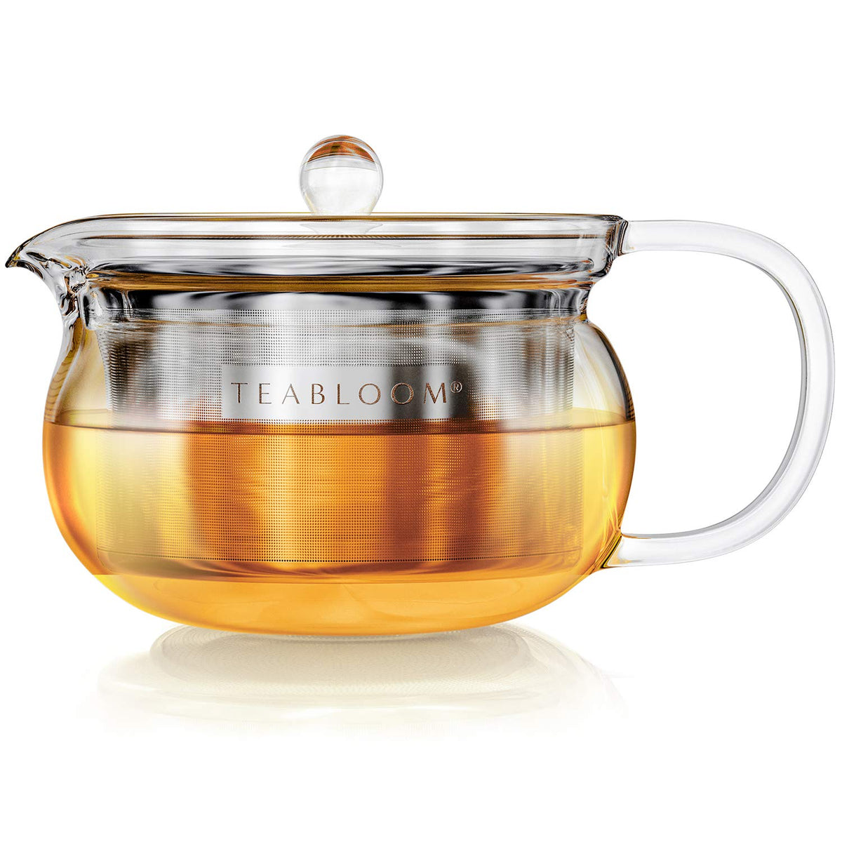 Teabloom Kyoto 2-in-1 Tea Kettle and Tea Maker – Glass Teapot with Removable Loose Tea Infuser – Tea Connoisseur's Choice