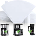 Disposable Coffee Paper Filters, 100 Pcs #4 for Ninja Coffee Maker, White