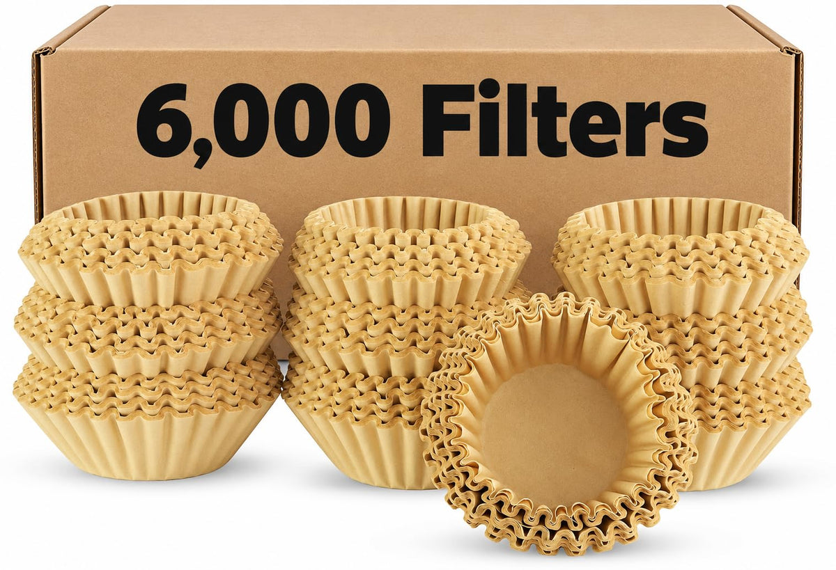 8-12 Cup Basket Coffee Filters (Natural Unbleached, 200)