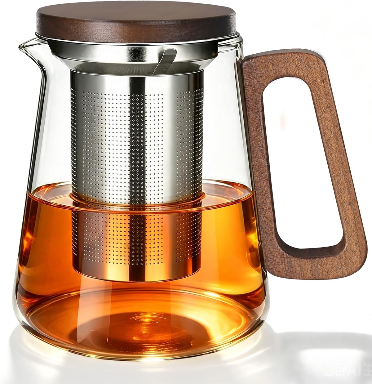27oz/800ml Glass Teapot with Stainless Steel Removable Infuser