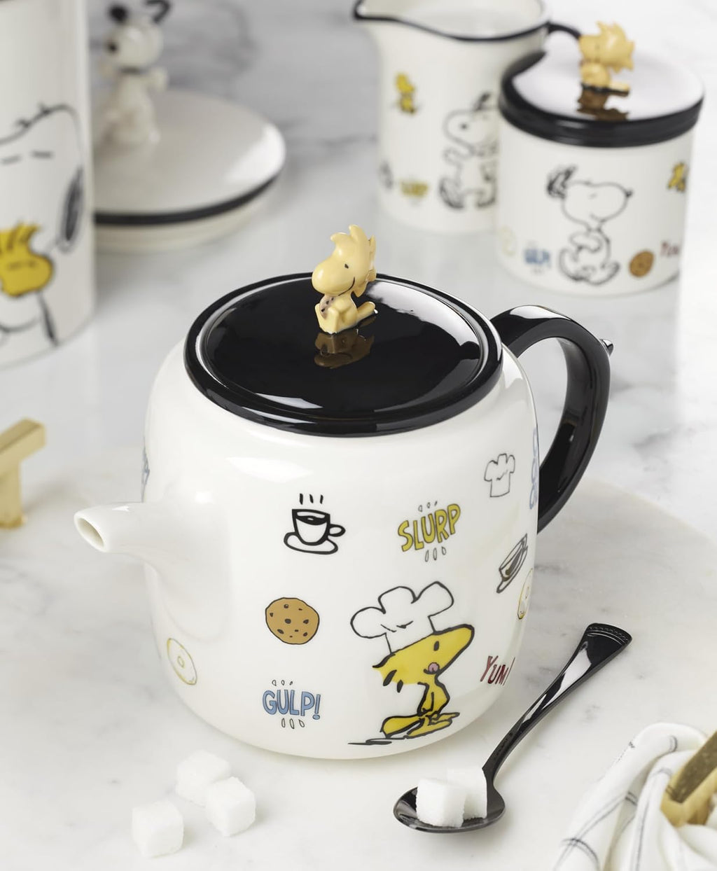Lenox Chef Snoopy Porcelain Teapot, 40oz