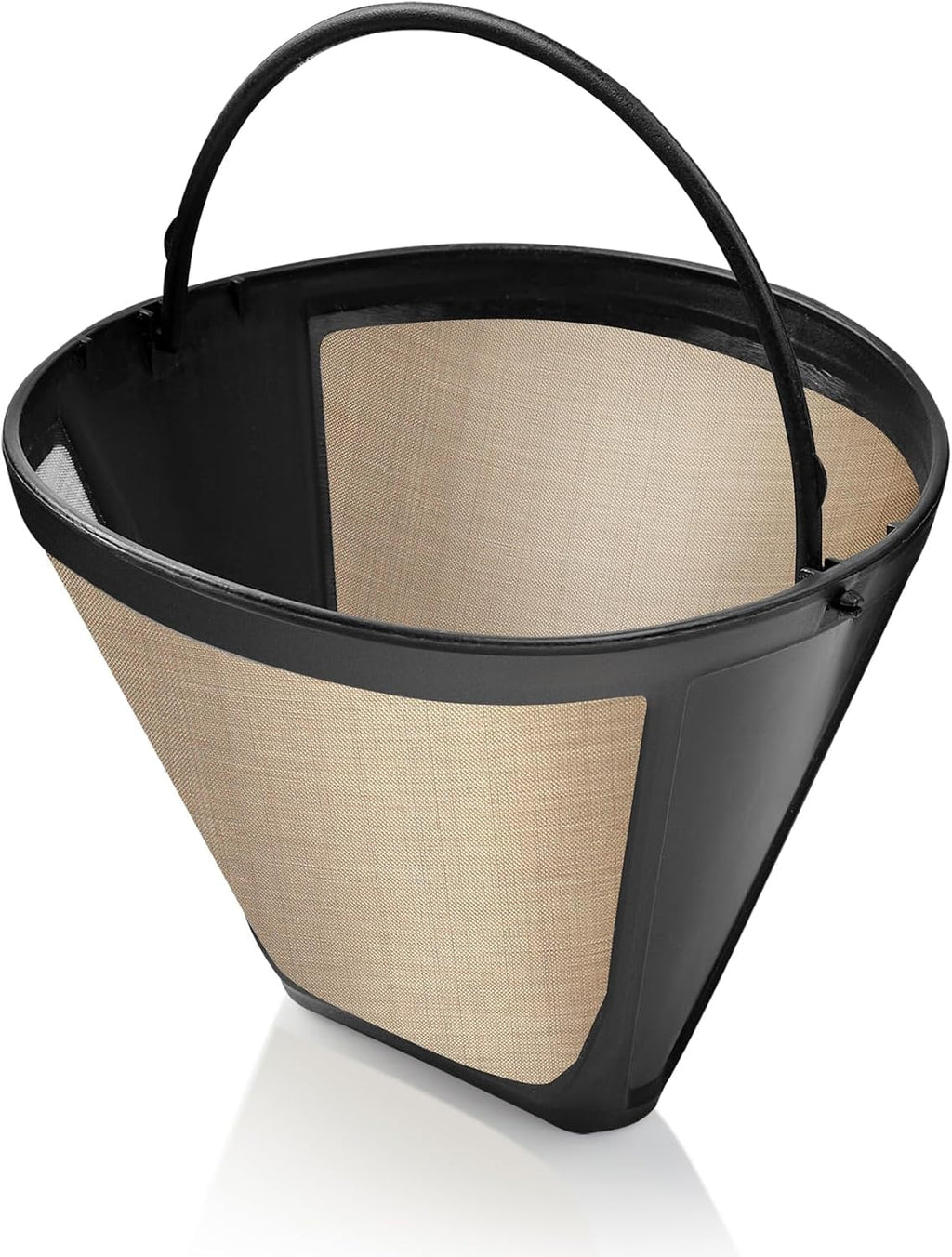 2-Pack #4 Reusable Permanent Cone Coffee Filters - Compatible with Cuisinart 10–14 Cup Brewers (DCC-3200, DCC-1200, DCC-3400) & Ninja Coffee Makers - Stainless Steel Mesh, Dishwasher-Safe by GoodCups