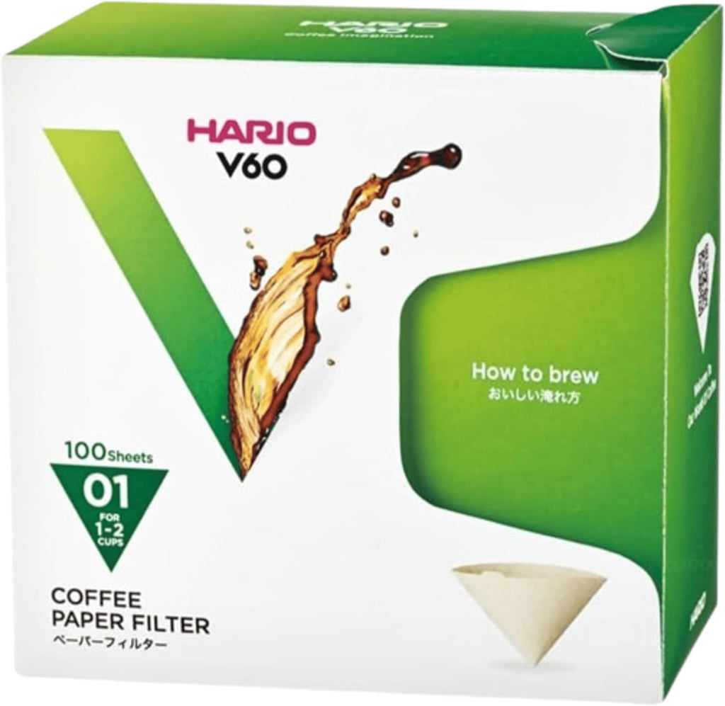 Hario V60 Paper Coffee Filter, Size 02, White, 300ct
