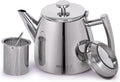 VeoHome Stainless Steel Tea Pot with Infuser - Keeps Heat Thanks to its Double Wall, Silver (1 Liter (34 oz))…