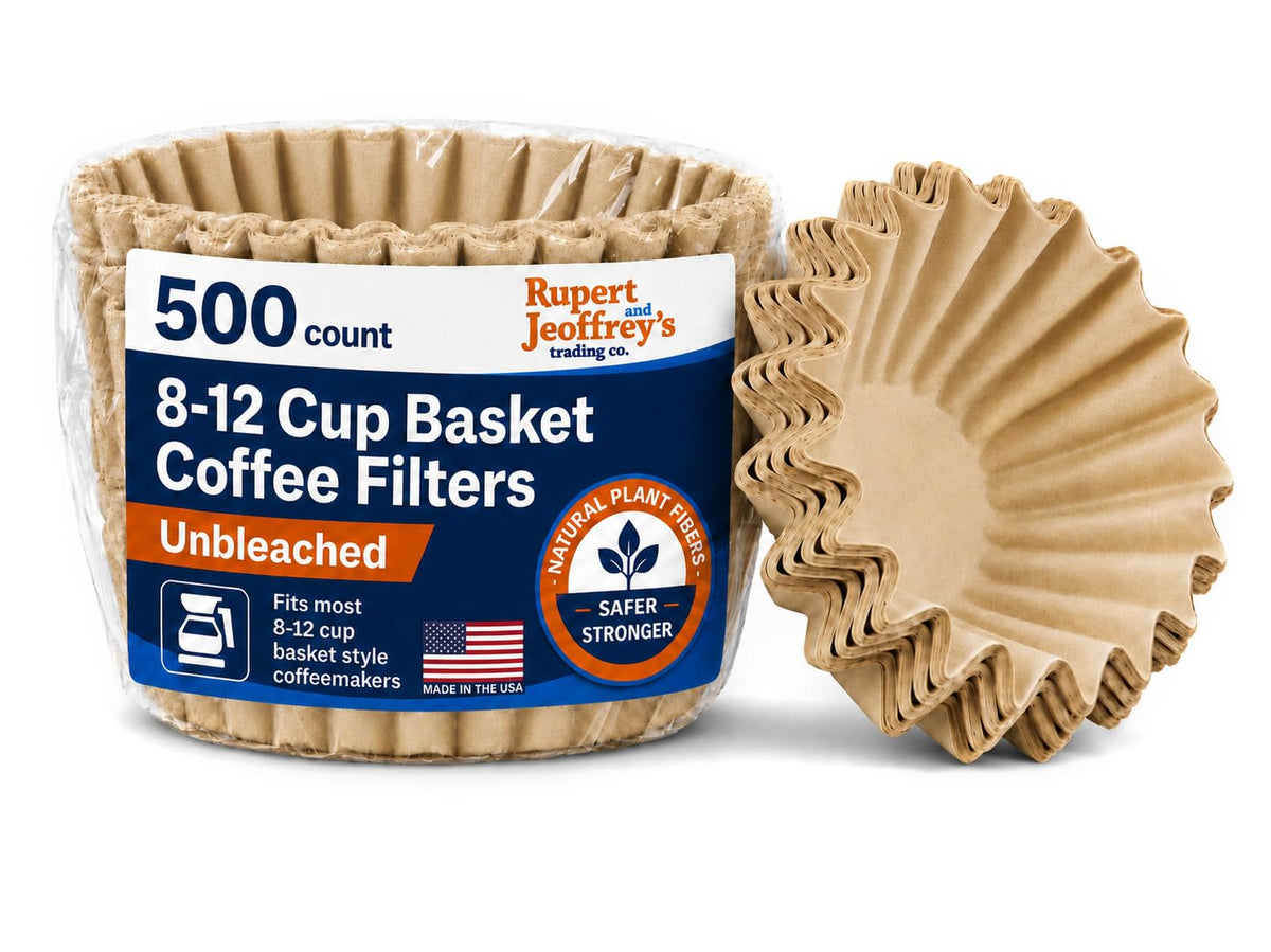 8-12 Cup Basket Coffee Filters (Natural Unbleached, 200)