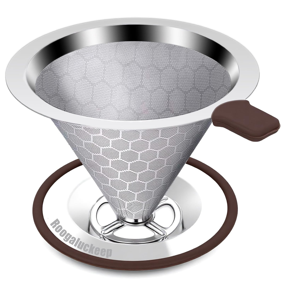 Pour Over Coffee Maker, Reusable Stainless Steel Filter