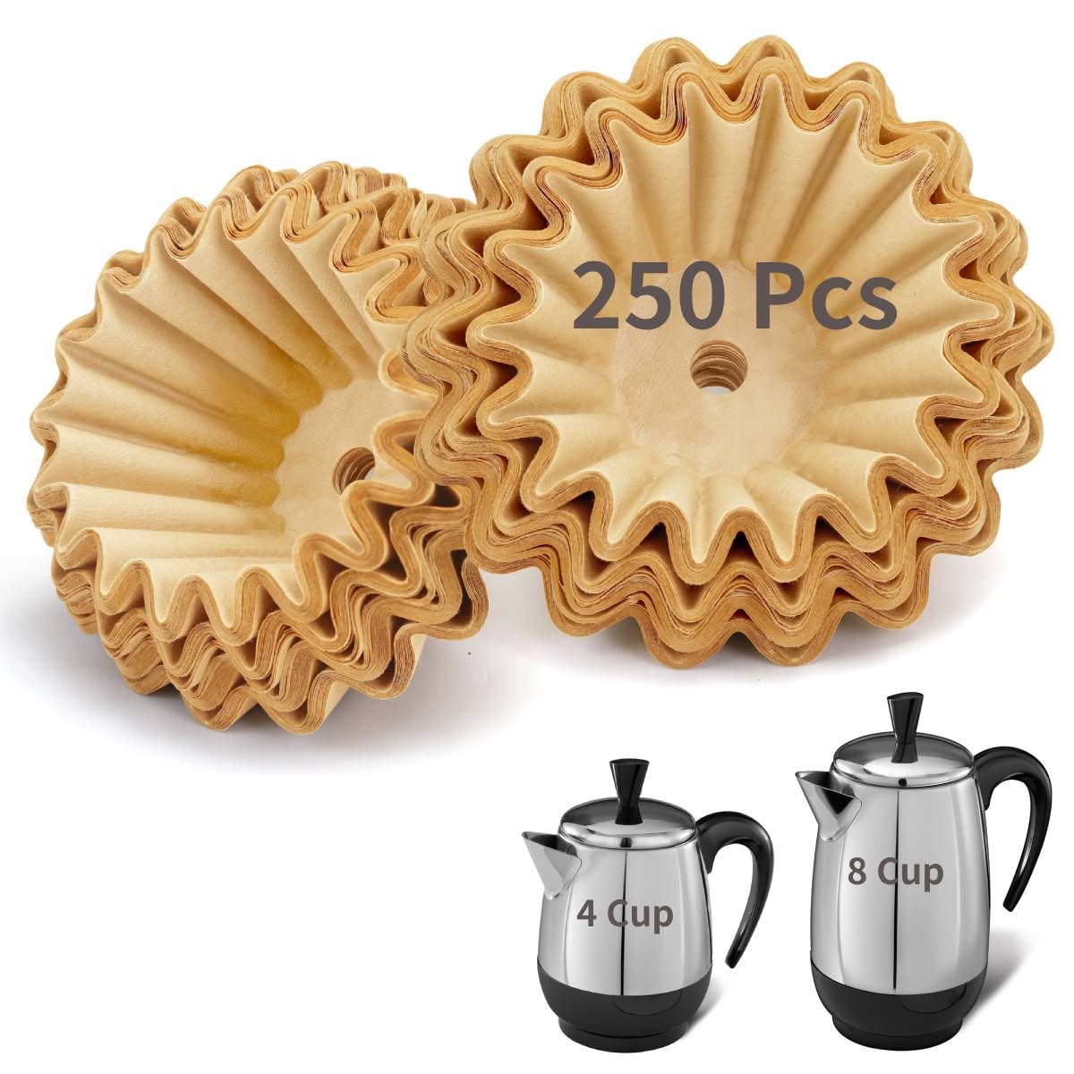 150 Pcs Perforated Coffee Filters for Farberware Coffee Percolator 4 Cup