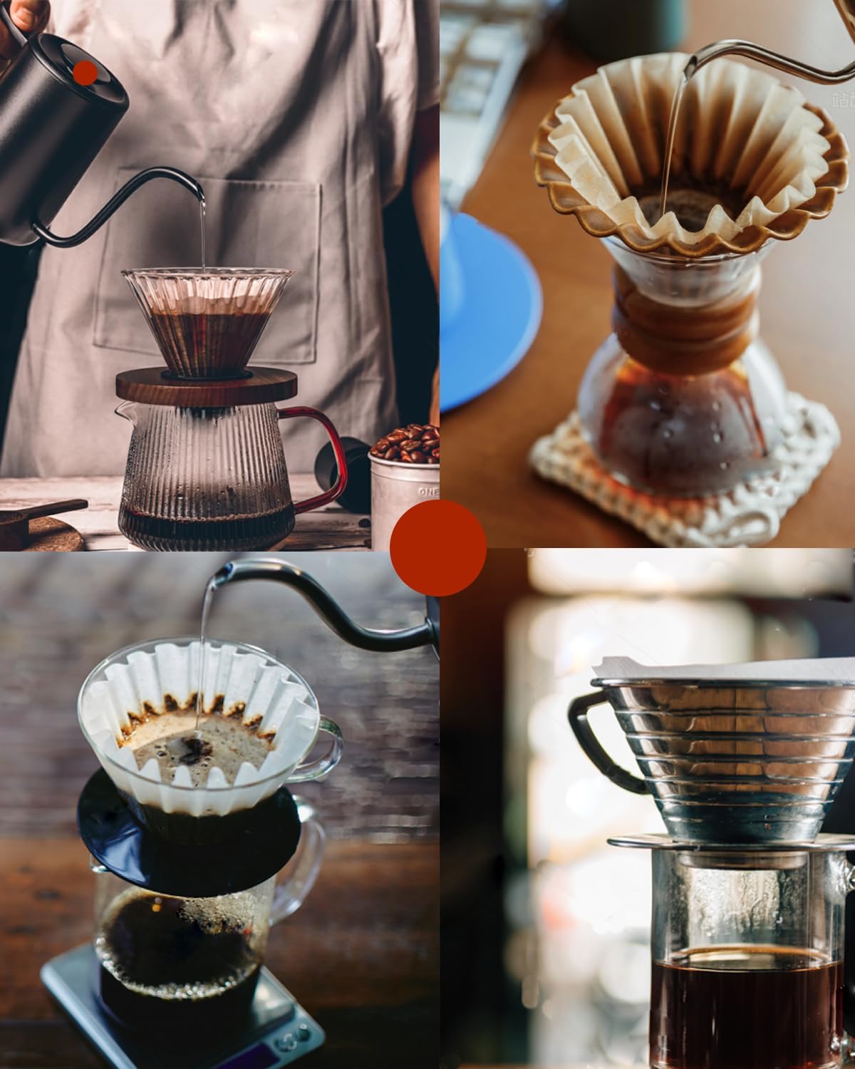 Bake Choice Coffee Filters, for Kalita Wave 185, 2-5 Cups, 100 Count