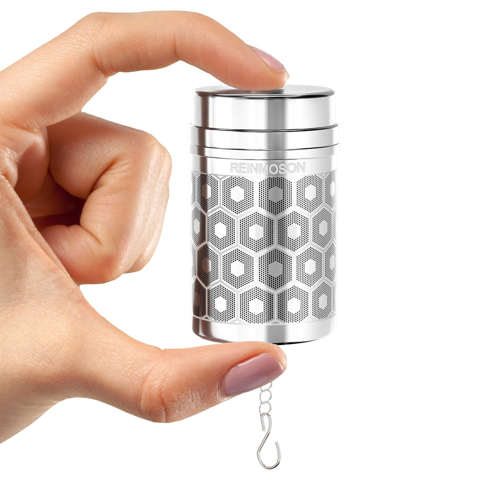2 Pack Reinmoson 304 Stainless Steel Tea Strainers for Loose Tea 1.5”x2.2”