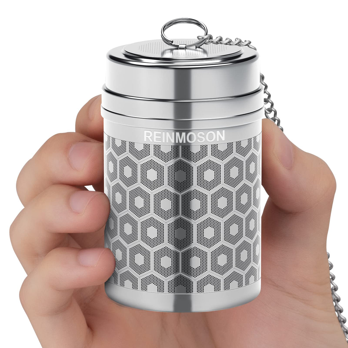 2 Pack Reinmoson 304 Stainless Steel Tea Strainers for Loose Tea 1.5”x2.2”