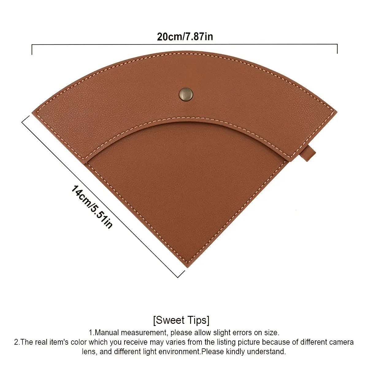 Reusable Coffee Filter Holder Bag, Portable Coffee Paper Filter Storage, Waterproof Leather Hanging Bag for Home Office Camping Travel