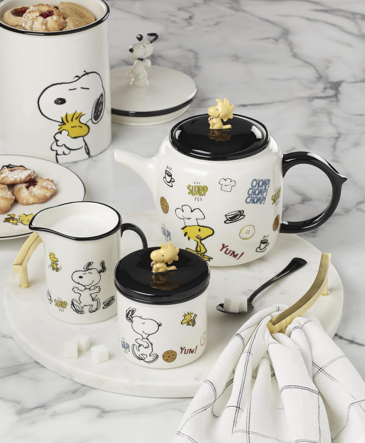 Lenox Chef Snoopy Porcelain Teapot, 40oz