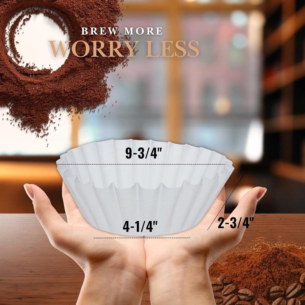 Large 12-Cup Commercial Coffee Filters, 500 Count