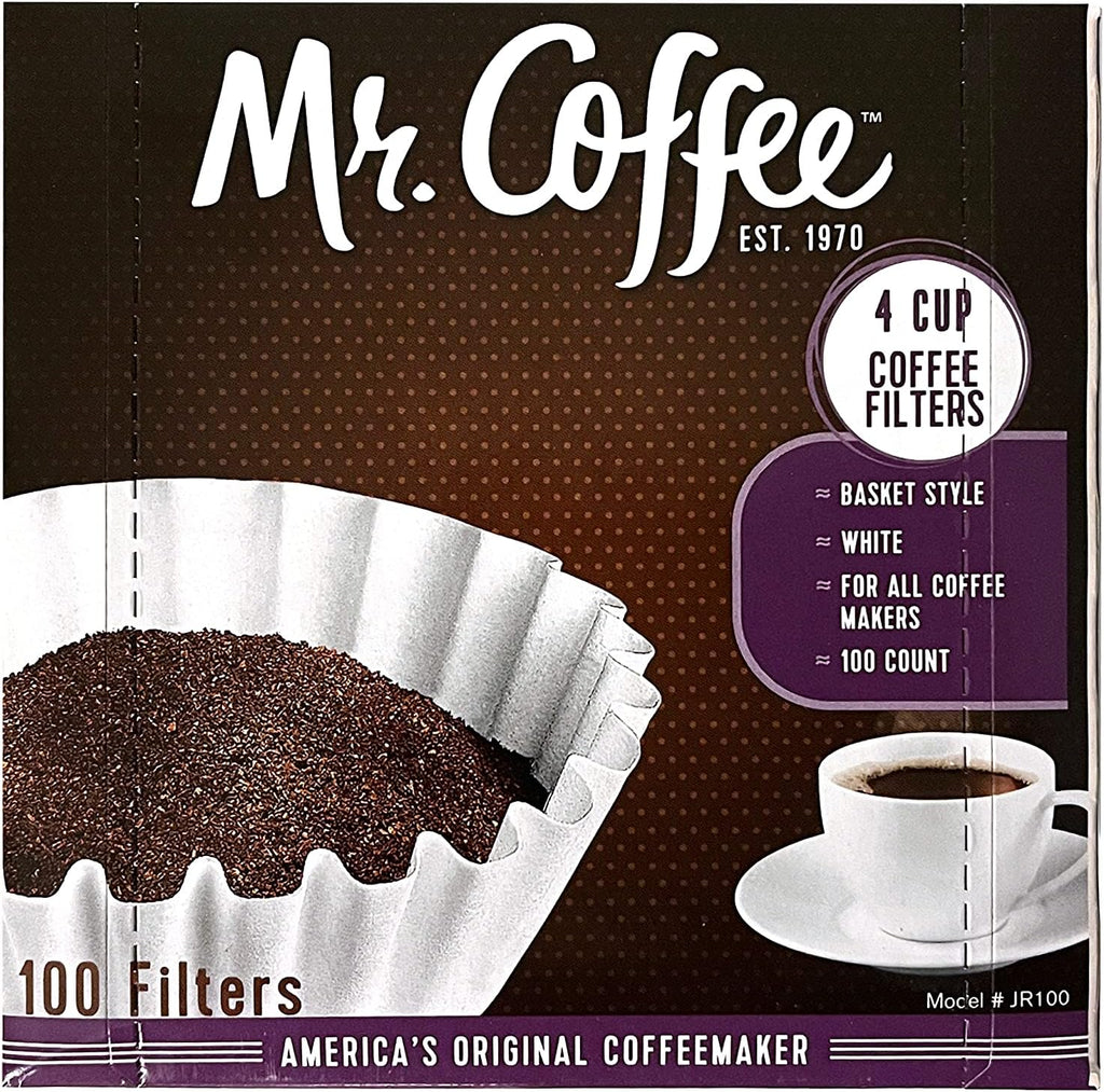 Mr. Coffee 4-Cup Coffee Filters, 100 Count (Package May Vary)