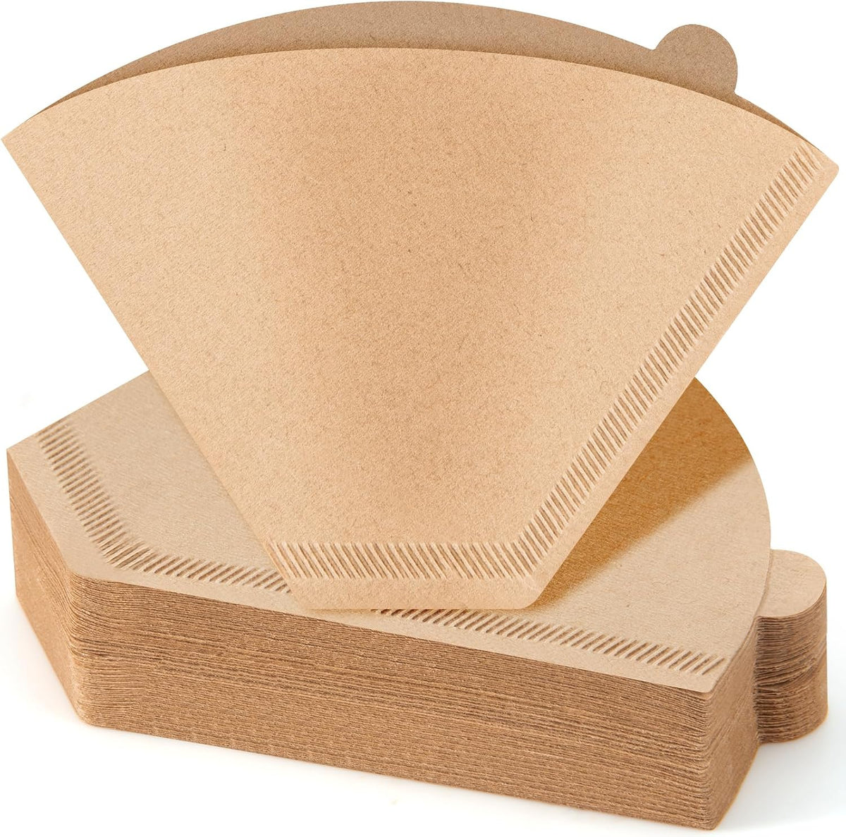 100 Count Coffee Filters #4, Premium Cone Coffee Filters 8-12 cup, Unbleached Natural Paper, Disposable Coffee Filters 4 Cone Paper for Pour Over and Drip Coffee Maker