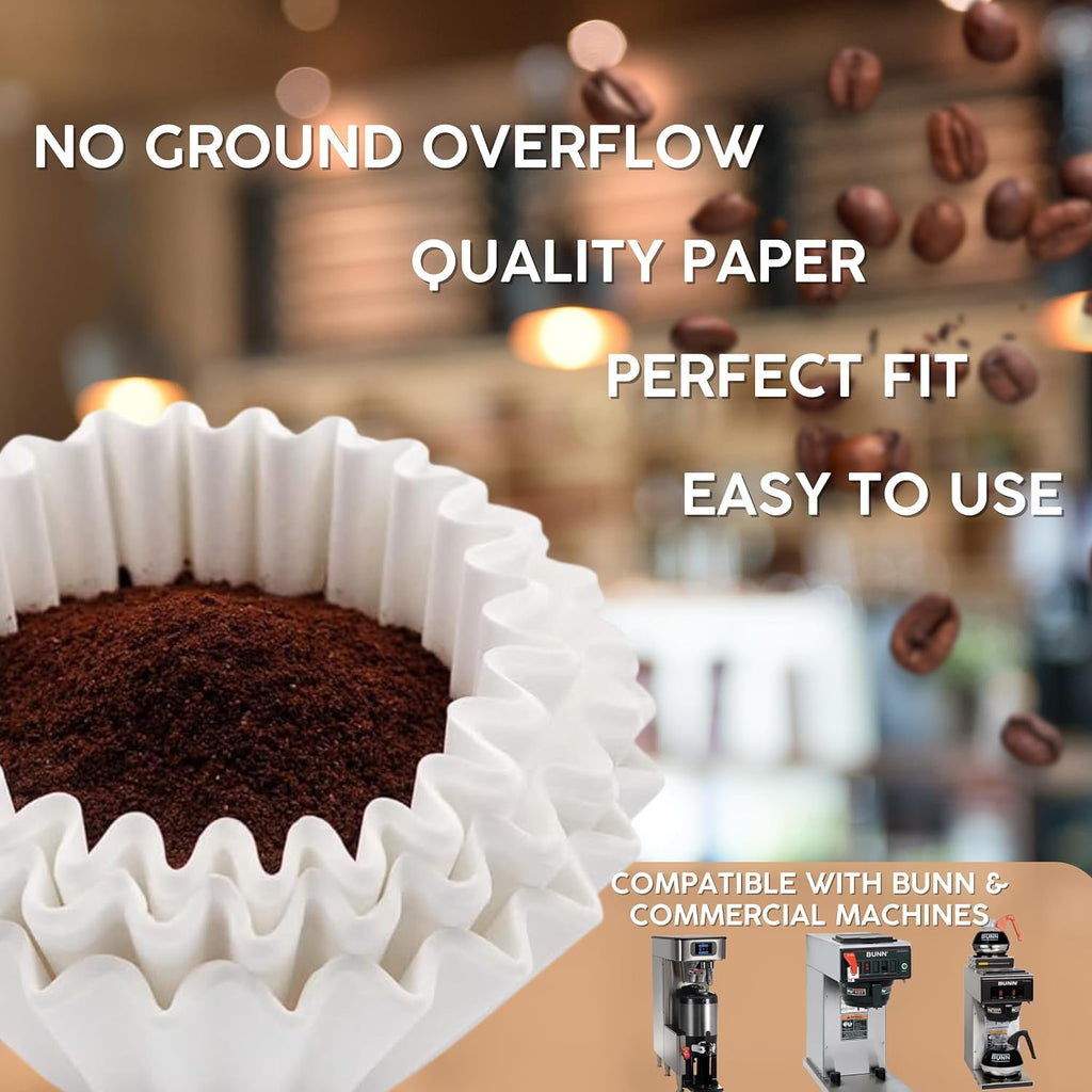 Large 12-Cup Commercial Coffee Filters, 500 Count